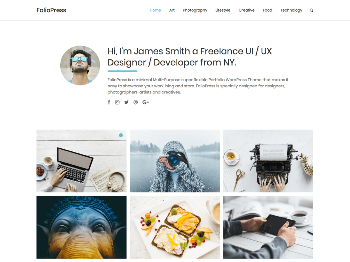 FolioPress主题汉化包