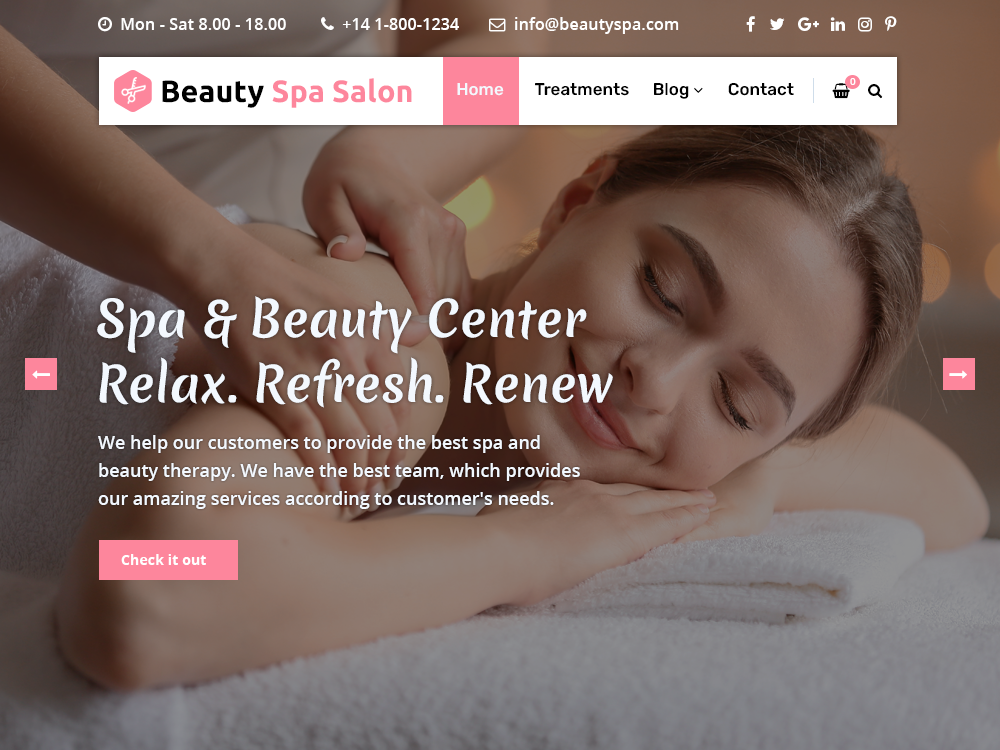 Beauty Spa Salon主题汉化包